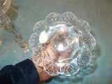 Rogaska "Rosemont" 10 3/8" Tall Single Stem Flower Top Crystal Candle Holders
