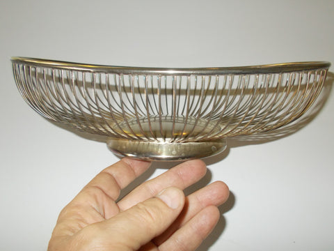 Silver-plate Italian Design Table Serving Basket