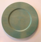 Charger or Service Plates in Different Colors 13 and 14 inch diameters. (12 plate of each class respectively)